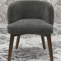Fauteuil d'appoint de style moderne pour salon, chaise de salle à manger, hôtel, restaurant, pieds en bois de caoutchouc