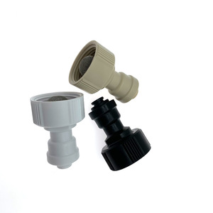 Conector de grifo de 3/4 hembra a 1/4 con bloqueo deslizante y filtro de acero inoxidable para suministro de agua de humidificador - Product Image 2