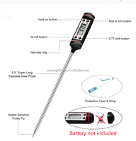 Termometer makanan Digital, alat mengukur temperatur daging TP101