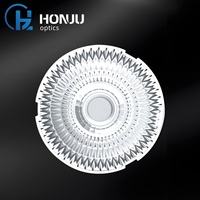 Collimateur optique commercial PC projecteur piste Cob lentille éclairage LED intérieur avec matière plastique Fresnel d'inondation achromatique