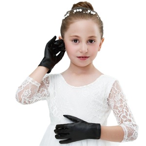 MIO bambini in pelle verniciata Performance luccicante <span class=keywords><strong>guanti</strong></span> in finta tinta unita <span class=keywords><strong>guanti</strong></span> da dito <span class=keywords><strong>per</strong></span> bambine <span class=keywords><strong>per</strong></span> feste - Product Image 3