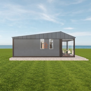 中国工厂供应商20-40英尺预制集装箱房屋平装式预制卧室居住用房，适用于宾客度假村酒店 - Product Image 4