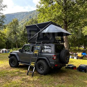SNDN Tienda de Campaña para Techo de Auto en Forma de Z para 2-4 Personas, Carcasa Rígida de Aluminio, Impermeable, para 4 Estaciones, con Escalera - Product Image 2