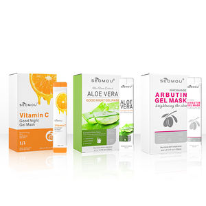 Vitamina C <span class=keywords><strong>Buenas</strong></span> <span class=keywords><strong>noches</strong></span> Mascarilla congelada Extracto de jalea real Hidratante Reparación Iluminador Paquete facial para dormir - Product Image 2