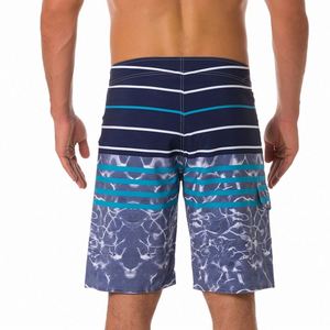 Shorts de Surf para Hombre, de Secado Rápido, con Rayas, Impermeables, Personalizados, Transpirables, para Playa y Natación - Product Image 4