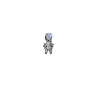 Accessoires de Nail Art Populaires Paso Sico : Strass en Alliage 3D de Luxe Léger, Cœur en Cristal, Étoile Argentée, Lune, Pendentif et Chaîne Métallique pour Ongles