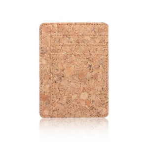 Wholesale Designer ID Card Holders Super Lightweight Portable Business Cork Bulk Accessory - Product Image 2