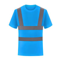 Camiseta de Seguridad de Alta Visibilidad CLASE 3, de Secado Rápido y Transpirable, para Trabajo y Construcción, en Amarillo y Naranja