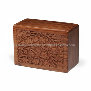 Boîte d'urne en bois de vente chaude pour les cendres d'animal familier Urnes de crémation en bois pour les cendres de chat et de chien Urnes en palissandre à bas prix - Product Image 1