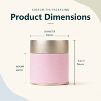 Boîtes en métal avec revêtement doux au toucher, boîtes en métal personnalisées pour le stockage du thé, de la poudre de matcha, emballage pour le thé