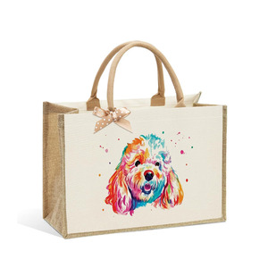 <span class=keywords><strong>Sac</strong></span> fourre-tout en jute personnalisé au <span class=keywords><strong>crochet</strong></span> avec lettres et nom sur mesure. Cadeau de Noël pour les amateurs de tricot, pour grand-mère, fête des mères - Product Image 1