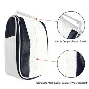 Chaussures de <span class=keywords><strong>golf</strong></span> de haute qualité sac Logo personnalisé <span class=keywords><strong>en</strong></span> cuir Pu respirant et pratique compact étanche <span class=keywords><strong>Golf</strong></span> voyage Portable sac à chaussures - Product Image 2