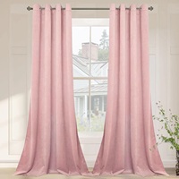 Rideaux en velours sur mesure de haute qualité avec œillets et cantonnières pour chambres et salons, pour fenêtres de maison