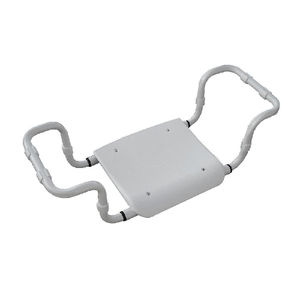 Sedile da Bagno Regolabile in Polipropilene, Telaio Bianco, Lunghezza 30 cm, Larghezza 40 cm, Attrezzatura di Sicurezza per il Bagno - Product Image 1