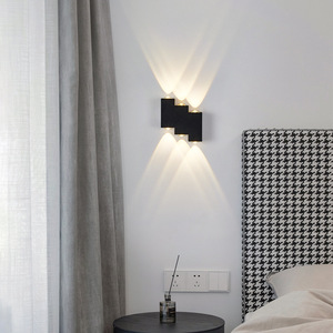 Hiện đại dẫn đèn tường cho phòng khách sạn Ánh sáng trong nhà chiếu sáng điều khiển từ xa cơ thể sắt B22/E26 bóng đèn cơ sở giá tốt nhà máy Trung Quốc - Product Image 5