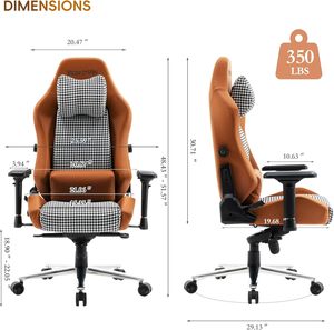 Siège de jeu de course <span class=keywords><strong>gamer</strong></span> kawaii en cuir mousse moulé, taille plus grande, siège de jeu de luxe avec massage, <span class=keywords><strong>coussin</strong></span> épais - Product Image 3