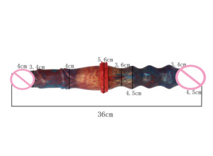 Consoladores de silicona de doble cabeza LUUK, consoladores de caballos realistas, juguetes sexuales para <span class=keywords><strong>lesbianas</strong></span> - Product Image 6