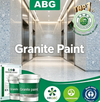 Peinture pour pierre granitique résistante aux chocs avec granulats minéraux durs, revêtement texturé pour murs extérieurs industriels et entrepôts