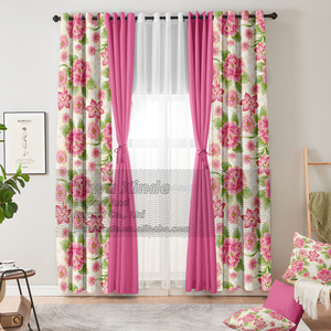 Collection de 10 rideaux modernes avec taies d'oreiller assorties pour la décoration intérieure des fenêtres de chambre - Product Image 1