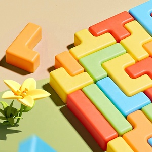 Buona qualità per bambini a <span class=keywords><strong>forma</strong></span> di <span class=keywords><strong>spazio</strong></span> 3D russo mattoncini giocattolo genitore bambino interattivo impilamento blocchi di costruzione gioco Puzzle - Product Image 5