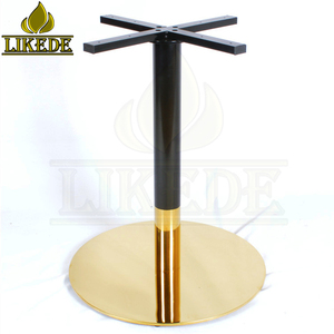 Chân Bàn Ăn Hình Tròn Chân Bàn Chữ Thập Bằng Thép Không Gỉ Màu Vàng Đen Cho Mặt Bàn Đá Cẩm Thạch - Product Image 2