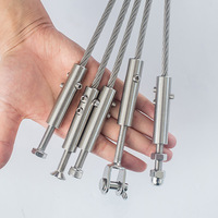 Collier de serrage manuel en acier inoxydable avec goujons filetés métriques pour tension et fixation