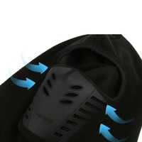 Cagoule d'hiver bon marché coupe-vent pour le cyclisme et la moto. Masque complet épais en polaire cagoule pour le ski.