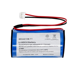 ER34615M-T1 14.5Ah 3.6V 14500mAh ระบบเตือนภัยสำหรับ ER34615M <span class=keywords><strong>DSC</strong></span> WT4911BATT WT4911ไซเรนภายนอกแบบไร้สาย - Product Image 1