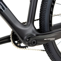 VTT de course en fibre de carbone M5 avec axe traversant 148 mm, fourche en carbone, Deore 12 vitesses, frein à disque hydraulique, léger, 29 pouces, VTT en carbone