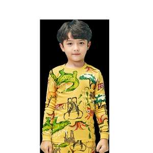 Pijamas Coloridos y Lindos con Estampado de Animales, Ropa de Dormir con Cuello Redondo para Niños - Product Image 5