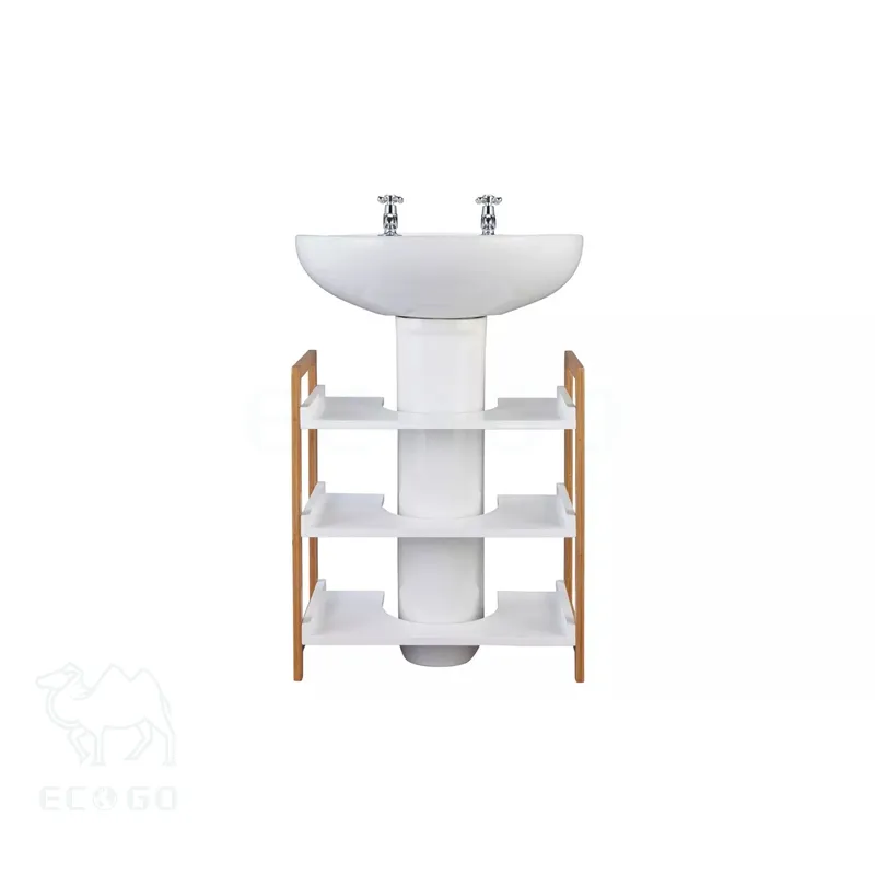 Hochwertiges Badezimmer regal aus Bambus 3-stufige Aufbewahrung halter und-regale unter dem Waschbecken