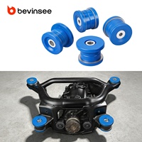 BEVINSEE Accessoires de moteur automobile en aluminium E46 E60 X3 Z4 Pièces de rechange de moteur pour BMW E36 E39 Série 3 1999-2005 2006