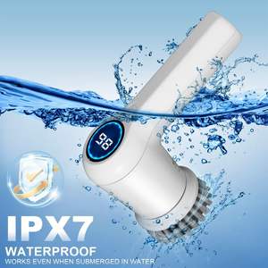 Brosse de nettoyage électrique automatique sans fil rechargeable par USB pour cuisine, baignoire, <span class=keywords><strong>carrelage</strong></span>, vaisselle - Product Image 2