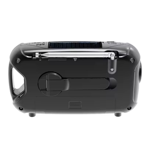 Radio solaire portable d'urgence à manivelle personnalisée pour camping extérieur et usage domestique, avec AM/FM, Bluetooth, AUX et écran LCD - Product Image 6