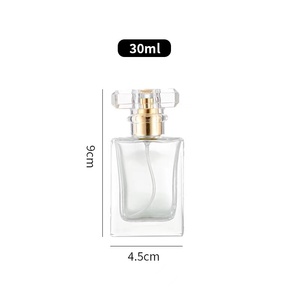 -Homay sang trọng 30ml <span class=keywords><strong>50ml</strong></span> 100ml phẳng hình chữ nhật rõ ràng chai nước hoa thủy tinh với bơm phun - Product Image 3