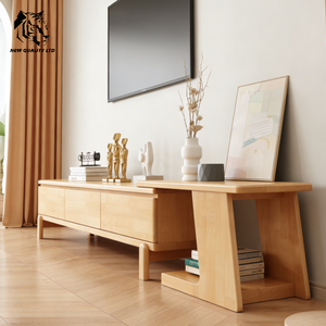 Mueble de TV de madera para sala de estar, estilo rústico, ecológico, nuevo diseño, hecho en fábrica, al mejor precio, personalizable, en stock. - Product Image 2