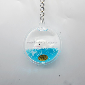 Porte-clés 3D <span class=keywords><strong>en</strong></span> acrylique transparent avec paillettes liquides flottantes, motif dessin animé, prix usine promotionnel - Product Image 3