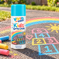 Craie en spray lavable pour enfants, craie en spray pour trottoir