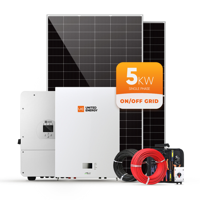 Ue Hybrid Solar Pv System 3Kw 5Kw 10Kw 15Kw 20Kw Home Solar Power System