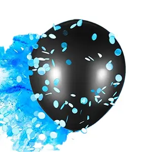 Polvo azul y confeti para Baby Shower Jumbo, 36 ", conjunto de globos con detalles de género