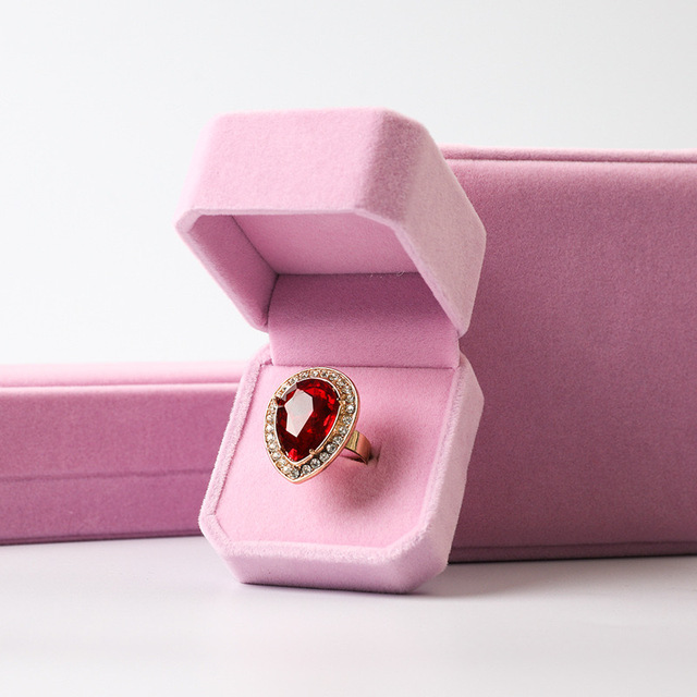 Hot Selling Jewelry Packing Box Eco Friendly Ring Box Custom Ring Boxes Jewelry Velvet Square Package