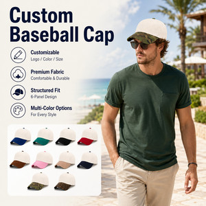 Gorra de Béisbol de Algodón Ajustable de 5 Paneles con Logotipo Personalizado, Panel Frontal Unisex, Diseño de Dos Tonos, Transpirable e Impermeable - Product Image 1