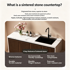 Meuble-lavabo intégré pour cour extérieure avec <span class=keywords><strong>vasque</strong></span> en dalle de roche, <span class=keywords><strong>console</strong></span> de lavage pour terrasse extérieure, personnalisation - Product Image 3