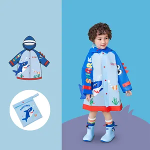 KOCOTREE Fashion Cartoon Children Raincoat Kids Rain Jacket With School Thick Poncho Jacket Waterproof For Kids