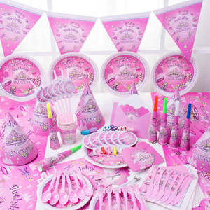 Artículos para Fiestas de Cumpleaños Infantiles, Decoración de Fantasía para Niñas, Accesorios para Fiestas de Princesas en Rosa Bebé - Product Image 5