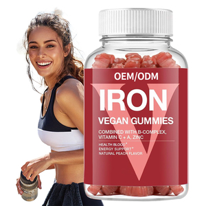 Gomitas de Hierro de Marca Privada OEM ODM <span class=keywords><strong>para</strong></span> la Salud Sanguínea y Energía, Precio de Fábrica al por Mayor, Fórmula Personalizada, Caramelos Veganos de Pectina - Product Image 1