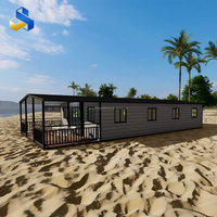 Casa Contenedor Expandible - Vivienda Móvil Portátil Prefabricada, Villa Prefabricada con Dormitorios para Oficina en Casa, Panel Sándwich Resistente