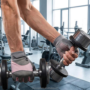 Guantes de <span class=keywords><strong>Gimnasio</strong></span> de Medio Dedo, Protector de Palma de Mano para Mujeres y Hombres con Soporte para Muñeca, para <span class=keywords><strong>Crossfit</strong></span>, Entrenamiento, Levantamiento de Pesas - Product Image 6