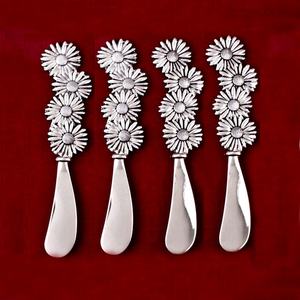 Juego de rebanador de queso Chapado en plata de acero inoxidable con mango redondo en espiral, rebanador de queso, rebanador de queso bonito - Product Image 4