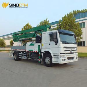 Sinotruk Howo 4x2 6 ruedas 29M 30m 68m3/H Máquinas de pulverización de mortero Bomba de hormigón montada en camión en venta - Product Image 2